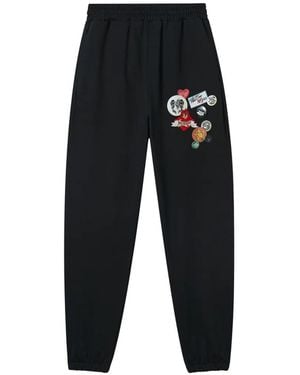 we11done Patch Track Pants - Black