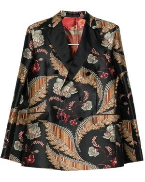 DSquared² All-Over Graphic-Print Blazer - Black