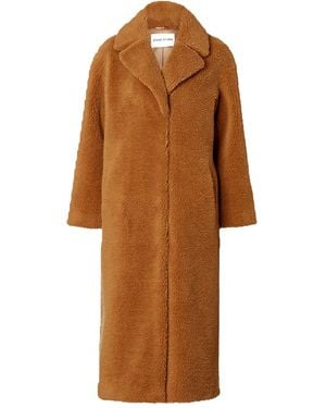 Stand Studio Camille Fleece-Textured Coat - Brown