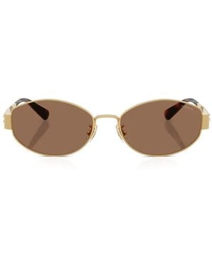 COACH Oval-Frame Sunglasses - Metallic