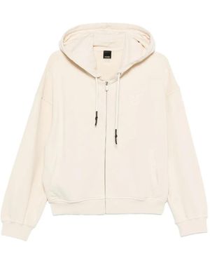 Pinko Zip-Up Hoodie - Natural