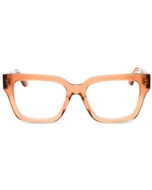 Calvin Klein Rectangle-Frame Glasses - Natural