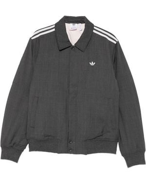 Wales Bonner Stripe-Detail Bomber Jacket - Grey