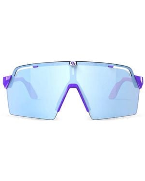 Rudy Project Geometric-Frame Sunglasses - Blue