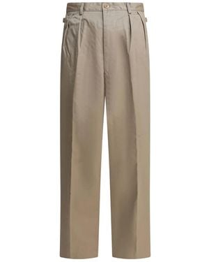 Kapital Pantalon Plissé À Coupe Droite - Neutre