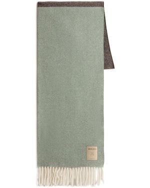 Woolrich Sjaal Met Franjes - Groen