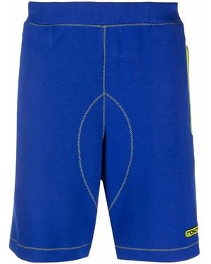 Moschino Logo-Print Track Shorts - Blue