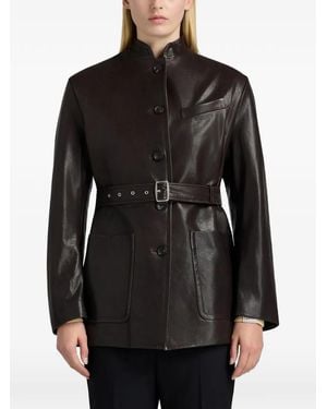 Bally Leather Jacket - Black
