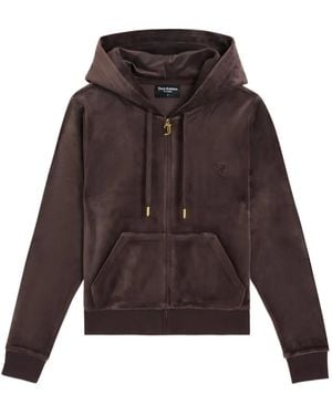 Juicy Couture Robertson Textured Hoodie - Brown