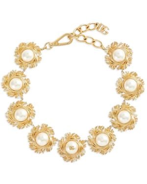 Dolce & Gabbana Cabochon Necklace - Metallic