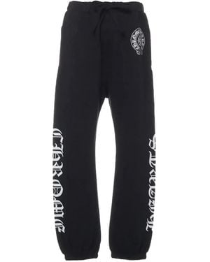 Chrome Hearts Horseshoe-Logo Track Trousers - Blue