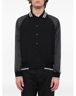 Lanvin Baseballjacke Mit Paspelierung - Schwarz