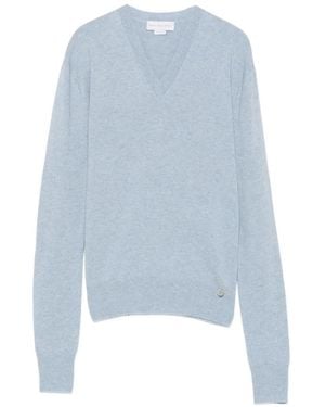 Stella McCartney V-Neck Jumper - Blue