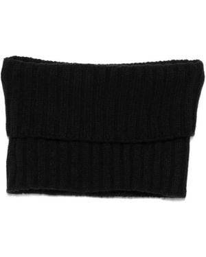 Dell'Oglio Ribbed Scarf - Black
