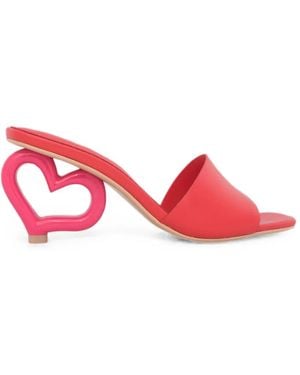 Kat Maconie Heart-Heel Sandals - Red