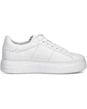 Kennel & Schmenger Dive Wavy-Detail Sneakers - White