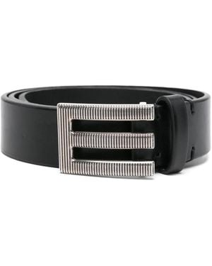 Etro Logo-Buckle Belt - Black