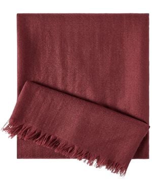 Brunello Cucinelli Cashmere And Silk Scarf - Red
