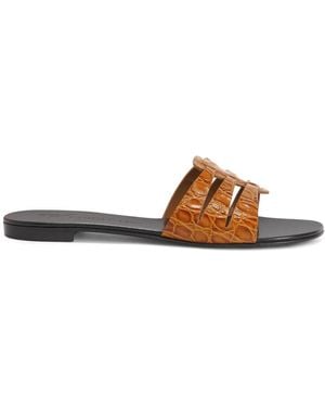 Giuseppe Zanotti Sandali Slides Adheline - Marrone