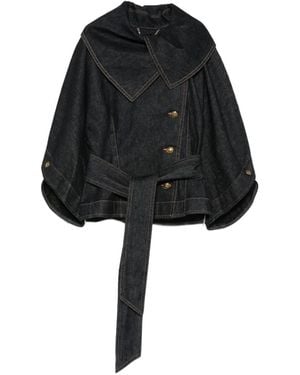 Zimmermann Valiant Buttoned Denim Jacket - Noir