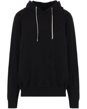 Rick Owens Hun Drawstring Hoodie - Black