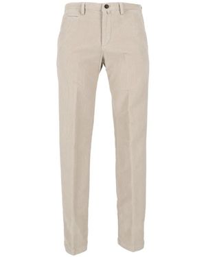 Briglia 1949 Corduroy Straight-Leg Trousers - Natural