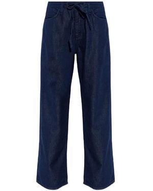Rag & Bone Vaqueros Phoebe Anchos Con Cordones - Azul