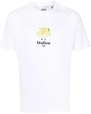 Gcds T-shirt With Graphic Print - White