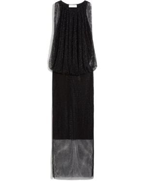Sportmax Crystal-Embellished Maxi Dress - Black