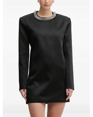 Bardot Embellished Mini Dress - Black