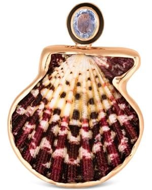 Dezso by Sara Beltran Sapphire Scallop Pendant - Pink