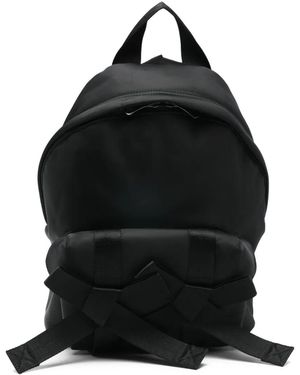 Simone Rocha Mochila con apliques de perlas - Negro