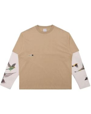 Students Golf Bird-Print T-Shirt - Natural