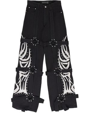 Who Decides War Winged Jeans - Black