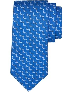 Ferragamo Cravatta A Fantasia - Blu