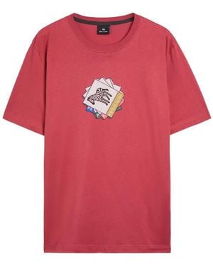Paul Smith Zebra-Print T-Shirt - Red