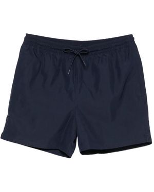 Calvin Klein Drawstring-Waist Swim Shorts - Blue