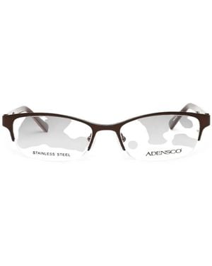 Adensco Rectangle-Frame Glasses - White