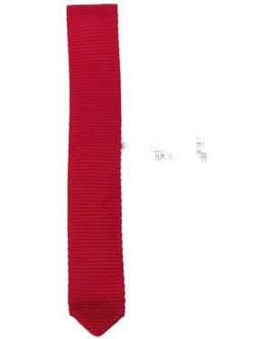 Frankie Shop Cravate Zira En Soie - Red