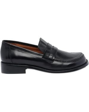 Ángel Alarcón Penny Leather Loafers - Black