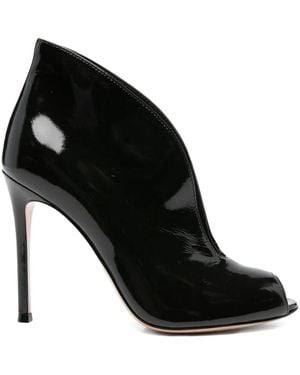 Gianvito Rossi 100Mm Peep-Toe Heeled Pumps - Black