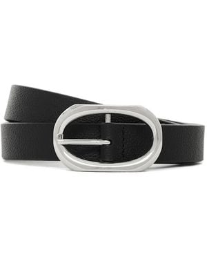 Anine Bing Small Signature Link Belt - Black