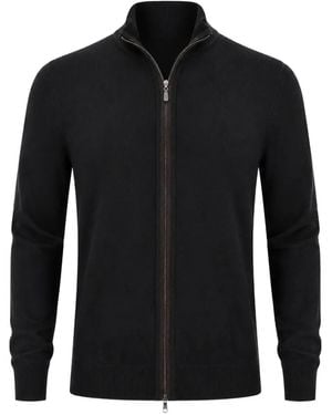 Fileria Zip-Fastening Cardigan - Black