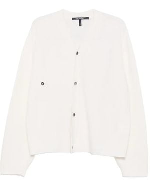 Sofie D'Hoore V-Neck Button-Up Cardigan - White