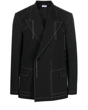Off-White c/o Virgil Abloh Stitch Tailored Double-Breasted Blazer - Black