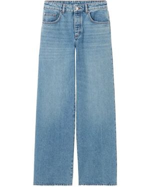 Claudie Pierlot Wide-Leg Washed Jeans - Blue