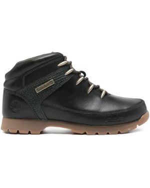 Timberland Euro Sprint Leather Lace-Up Boots - Black