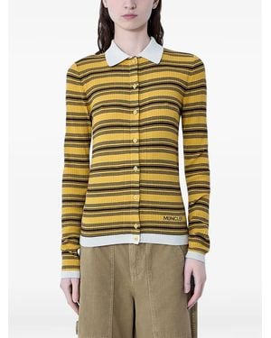 Moncler Striped Button-Fastening Shirt - Yellow