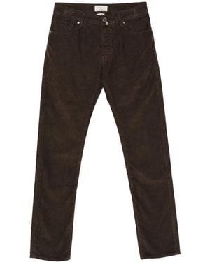 Jacob Cohen Corduroy-Texture Straight-Leg Pants - Black