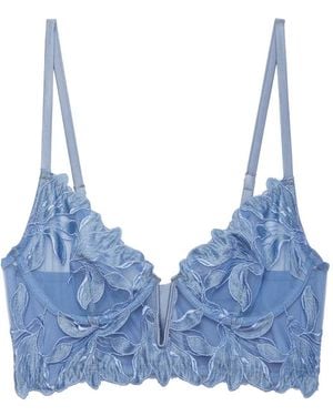Fleur du Mal Lily Bra - Blue